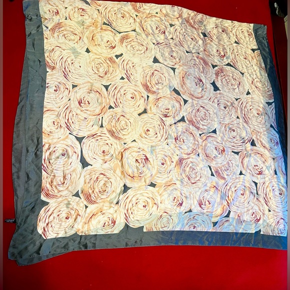 Accessories - 100% Silk Touch Super Long Floral Scarf
